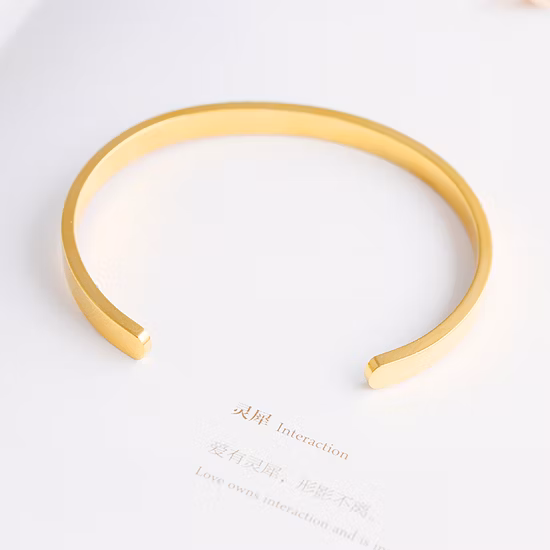 Custom Inspirational Jewelry Fashion Stainless Steel Cuff Bangle Bracelet