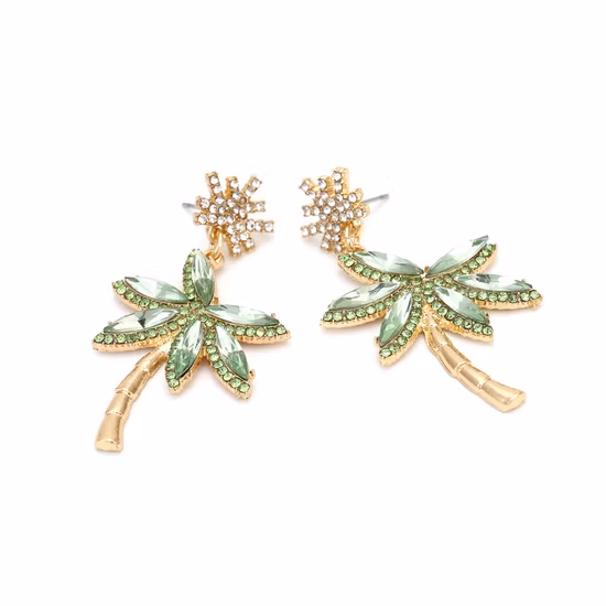 Tree Eardrop Pendant Color Zinc Alloy Temperament Elegant Fashion Personality Earrings