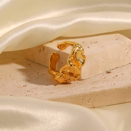 Resin Acrylic Rings Korean Creative Geometric Square Round Irregular Ring