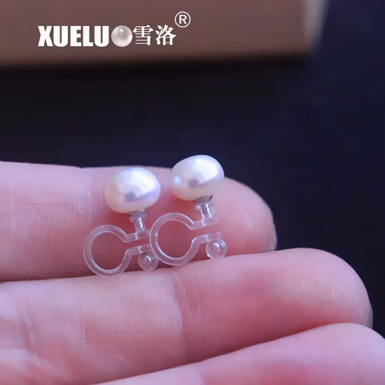 Fashion Pearl Jewelry Genuine Cultured Freshwater Pearl Clip Earrings for No Ear Hole Lady (XL140001)