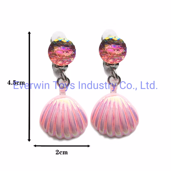 Plastic Toy Party Supplies Children Gift Shell Ear Rings